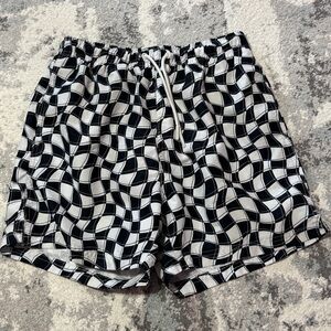 Primark Black and White Swim Trunks